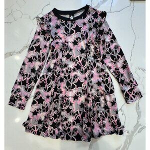 Pixie Lane NWT Twirl Dress in Pink/Black Size 11/12